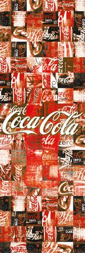 plakat o wymiarach 53x158 cm reklamujący Coca Colę