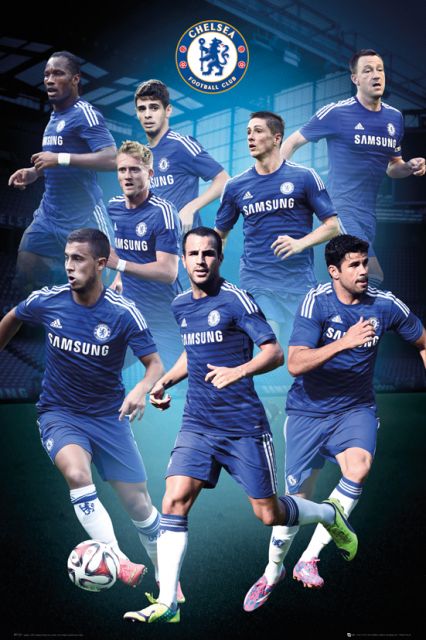 plakat na ścianę z zawodnikami Chelsea