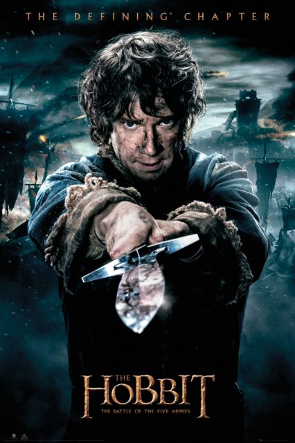Hobbit Bitwa Pięciu Armii Bilbo - plakat