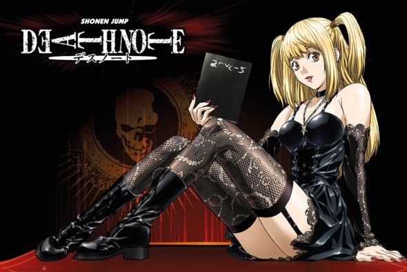 plakat z Misa Amane z filmu anime Death Note