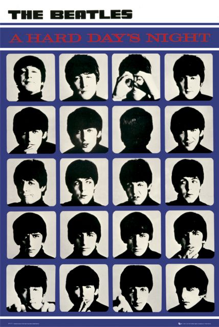 plakaty muzyczne The Beatles A Hard Day's Night