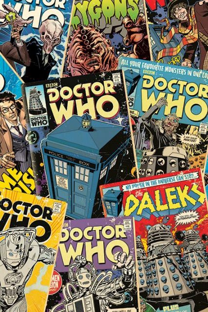 okładki komiksów Doctor Who