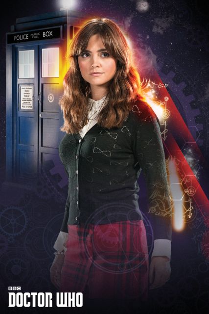 plakat z Clara Oswald z Doctor Who