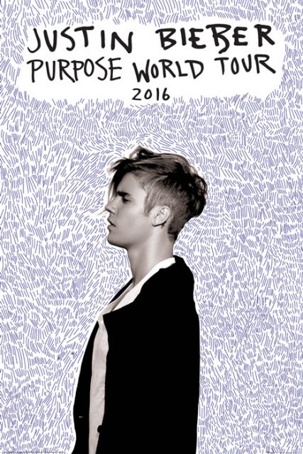 Justin Bieber Purpose Tour (Bravado) - plakat