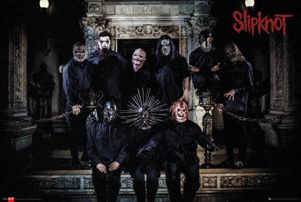 Mroczny plakat Slipknot Band