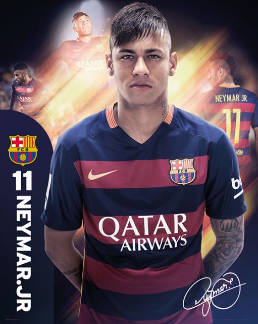 FC Barcelona - Neymar 15/16 - plakat