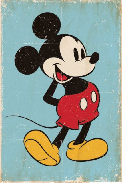 Mickey Mouse (Retro) - plakat 61x91,5 cm
