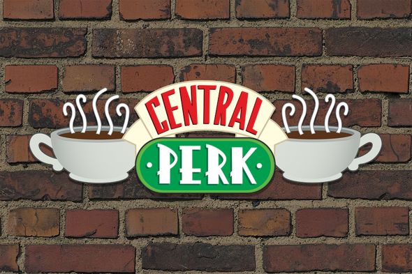 Friends (Central Perk Brick) - plakat z logiem 91,5x61 cm