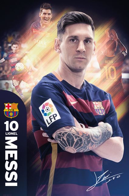 FC Barcelona - Lionel Messi 15/16 - plakat