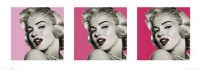 Reprodukcja z tryptykiem zdjęć z Marilyn Monroe