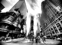 Times Square BW (New York) - fototapeta
