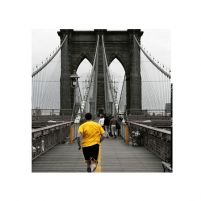 Yellow on Brooklyn Bridge - reprodukcja
