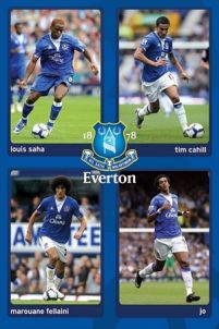 Everton Saha, Cahill, Fellaini, Jo - plakat