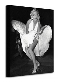 Obraz na płótnie przedstawia Marilyn Monroe