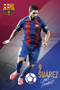 FC Barcelona Luis Suarez - plakat z piłkarzem