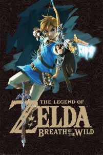 plakat z gry The Legend of Zelda Breath of the Wild (Game Cover)