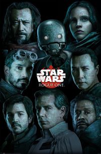 Star Wars Rogue One - plakat z bohaterami filmu