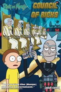 Plakat z serialu Rick and Morty Council Of Ricks