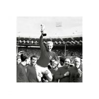 Reprodukcja ze zwycięską drużyną mistrzostw świata w piłce nożnej w 1966 roku