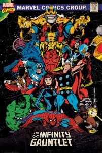 Marvel Retro The Infinity Gauntlet - plakat na ścianę