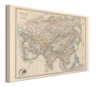 Stanfords Mapa Świata 1884 - obraz na płótnie 80x60 cm