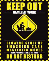 Gamer At Work - plakat dla gracza 40x50 cm