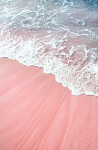 Różowy piasek - fototapeta