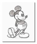 Rysunek z Myszką Mickey na płótnie