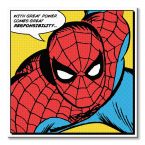 Komiksowy obraz na płótnie z postacią Spidermana