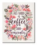 Typograficzny obraz Coffee and Concealer