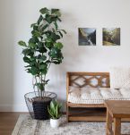 Plakat z mapą w oprawie w formie dekoracji na ścianę