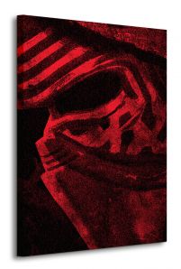czerwona maska postaci z filmu gwiezdne wojny na canvasie