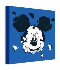 Mickey Mouse Broken Blue - obraz na płótnie 40x40 cm
